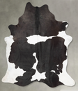 Black and White XX-Large Brazilian Cowhide Rug 9'0"H x 7'7"W #B29184 by Hudson Hides