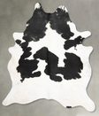 Black and White XX-Large Brazilian Cowhide Rug 8'9"H x 6'8"W #B29185 by Hudson Hides