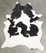 Black and White XX-Large Brazilian Cowhide Rug 8'9"H x 6'8"W #B29185 by Hudson Hides