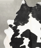 Black and White XX-Large Brazilian Cowhide Rug 8'9"H x 6'8"W #B29185 by Hudson Hides
