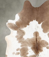 Brown and White XX-Large Brazilian Cowhide Rug 8'5"H x 6'8"W #B29186 by Hudson Hides