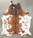 Chocolate and White XX-Large Brazilian Cowhide Rug 8'6"H x 6'8"W #B29192 by Hudson Hides