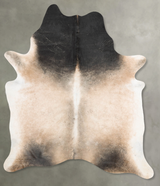Grey with Beige XX-Large Brazilian Cowhide Rug 8'9"H x 6'6"W #B29202 by Hudson Hides
