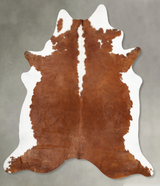 Hereford XX-Large Brazilian Cowhide Rug 8'0"H x 7'1"W #B29204 by Hudson Hides