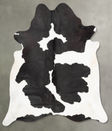 Black and White XX-Large Brazilian Cowhide Rug 8'0"H x 6'11"W #B29207 by Hudson Hides