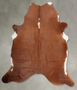 Brown and White Regular XX-Large Brazilian Cowhide Rug 8'3"H x 6'10"W #B29210 by Hudson Hides