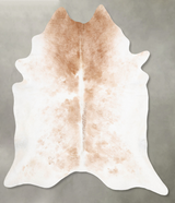Grey with Beige XX-Large Brazilian Cowhide Rug 8'6"H x 7'0"W #B29212 by Hudson Hides