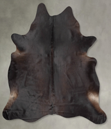 Chocolate XX-Large Brazilian Cowhide Rug 7'11"H x 6'11"W #B29216 by Hudson Hides