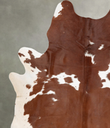 Brown and White XX-Large Brazilian Cowhide Rug 8'6"H x 6'6"W #B29220 by Hudson Hides