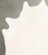 Ivory with Beige XX-Large Brazilian Cowhide Rug 8'0"H x 7'0"W #B29222 by Hudson Hides