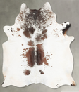 Salt and Pepper Brown XX-Large Brazilian Cowhide Rug 7'9"H x 6'6"W #B29223 by Hudson Hides