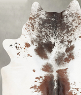 Salt and Pepper Brown XX-Large Brazilian Cowhide Rug 7'9"H x 6'6"W #B29223 by Hudson Hides