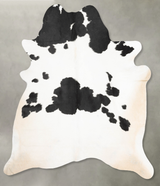 Black and White XX-Large Brazilian Cowhide Rug 8'3"H x 6'9"W #B29224 by Hudson Hides