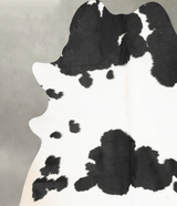 Black and White XX-Large Brazilian Cowhide Rug 8'3"H x 6'9"W #B29224 by Hudson Hides