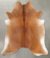 Solid Brown XX-Large Brazilian Cowhide Rug 8'4"H x 7'7"W #B29225 by Hudson Hides