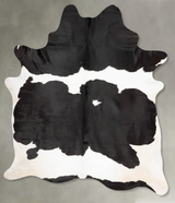 Black and White XX-Large Brazilian Cowhide Rug 9'1"H x 6'4"W #B29227 by Hudson Hides