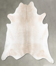 Grey with Beige XX-Large Brazilian Cowhide Rug 8'0"H x 7'6"W #B29238 by Hudson Hides