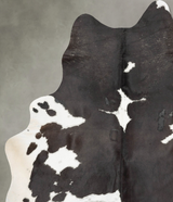 Chocolate and White X-Large Brazilian Cowhide Rug 7'11"H x 6'3"W #B29239 by Hudson Hides