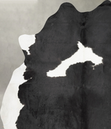 Black and White XX-Large Brazilian Cowhide Rug 8'4"H x 6'6"W #B29244 by Hudson Hides