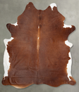 Brown and White Regular XX-Large Brazilian Cowhide Rug 9'4"H x 7'4"W #B29248 by Hudson Hides