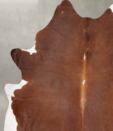 Brown and White Regular XX-Large Brazilian Cowhide Rug 9'4"H x 7'4"W #B29248 by Hudson Hides
