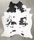 Black and White XX-Large Brazilian Cowhide Rug 9'9"H x 7'6"W #B29251 by Hudson Hides