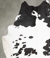 Black and White XX-Large Brazilian Cowhide Rug 9'9"H x 7'6"W #B29251 by Hudson Hides