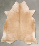Beige XX-Large Brazilian Cowhide Rug 8'0"H x 6'10"W #B29252 by Hudson Hides