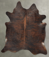 Dark Brindle XX-Large Brazilian Cowhide Rug 7'9"H x 6'6"W #B29255 by Hudson Hides
