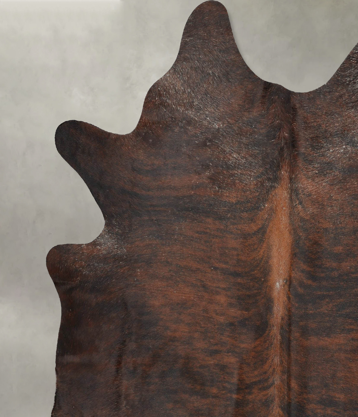Dark Brindle XX-Large Brazilian Cowhide Rug 7'9"H x 6'6"W #B29255 by Hudson Hides