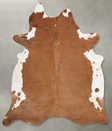 Medium Brindle XX-Large Brazilian Cowhide Rug 8'1"H x 6'10"W #B29256 by Hudson Hides
