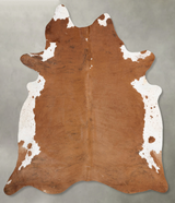 Medium Brindle XX-Large Brazilian Cowhide Rug 8'1"H x 6'10"W #B29256 by Hudson Hides