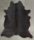 Solid Black XX-Large Brazilian Cowhide Rug 8'0"H x 6'4"W #B29258 by Hudson Hides