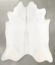 Light Grey XX-Large Brazilian Cowhide Rug 7'7"H x 7'4"W #B29261 by Hudson Hides