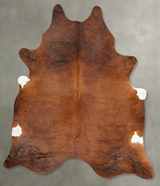 Medium Brindle XX-Large Brazilian Cowhide Rug 8'5"H x 6'10"W #B29262 by Hudson Hides
