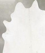 Ivory with Beige XX-Large Brazilian Cowhide Rug 8'3"H x 7'0"W #B29264 by Hudson Hides