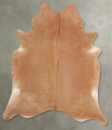 Beige XX-Large Brazilian Cowhide Rug 7'8"H x 6'10"W #B29266 by Hudson Hides