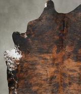 Dark Brindle XX-Large Brazilian Cowhide Rug 9'0"H x 7'3"W #B29268 by Hudson Hides