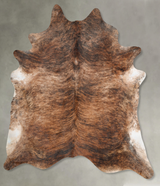 Medium Brindle XX-Large Brazilian Cowhide Rug 9'6"H x 7'8"W #B29269 by Hudson Hides