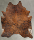 Medium Brindle XX-Large Brazilian Cowhide Rug 8'10"H x 6'10"W #B29270 by Hudson Hides