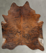 Medium Brindle XX-Large Brazilian Cowhide Rug 8'10"H x 6'10"W #B29270 by Hudson Hides