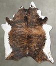 Tricolor XX-Large Brazilian Cowhide Rug 8'8"H x 7'6"W #B29271 by Hudson Hides