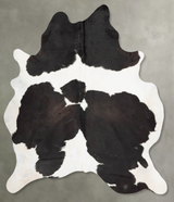 Black and White XX-Large Brazilian Cowhide Rug 7'11"H x 6'6"W #B29273 by Hudson Hides