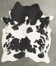 Black and White X-Large Brazilian Cowhide Rug 7'8"H x 6'3"W #B29274 by Hudson Hides