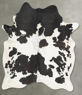 Black and White X-Large Brazilian Cowhide Rug 7'8"H x 6'3"W #B29274 by Hudson Hides