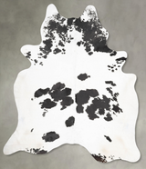 Black and White XX-Large Brazilian Cowhide Rug 9'1"H x 7'3"W #B29278 by Hudson Hides