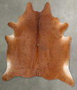 Solid Brown XX-Large Brazilian Cowhide Rug 8'9"H x 7'2"W #B29279 by Hudson Hides