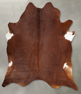Solid Brown XX-Large Brazilian Cowhide Rug 8'5"H x 7'7"W #B29280 by Hudson Hides