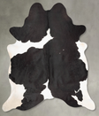 Black and White XX-Large Brazilian Cowhide Rug 8'1"H x 6'9"W #B29287 by Hudson Hides