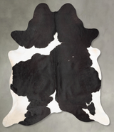 Black and White XX-Large Brazilian Cowhide Rug 8'1"H x 6'9"W #B29287 by Hudson Hides